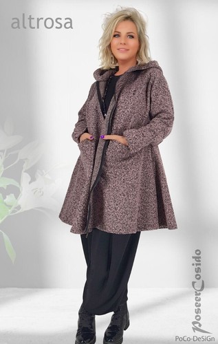 Lagenlook boucle jacke mantel - lagenlook,