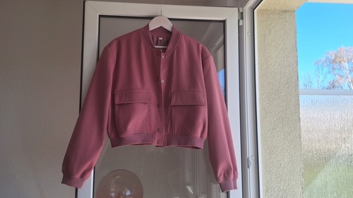 Kurze bomberjacke altrosa rosa - kurze,