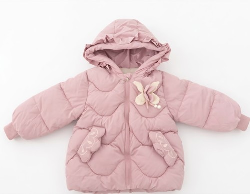 Winterjacke altrosa glitzer - altrosa,,