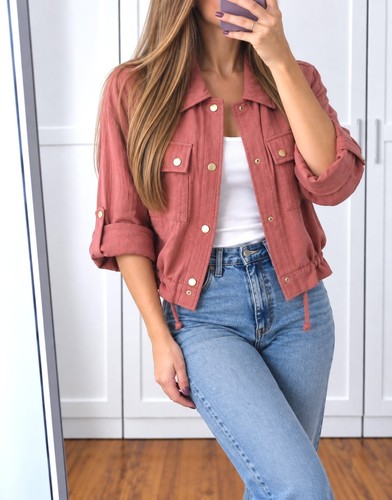 Zara leichte jacke altrosa - jacke,