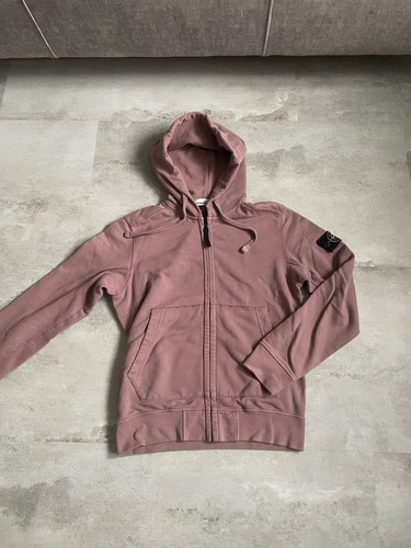 Stone island zip hoodie rosa - island,