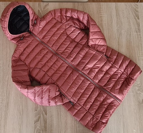 Damen daunen long jacke mantel - daunen,